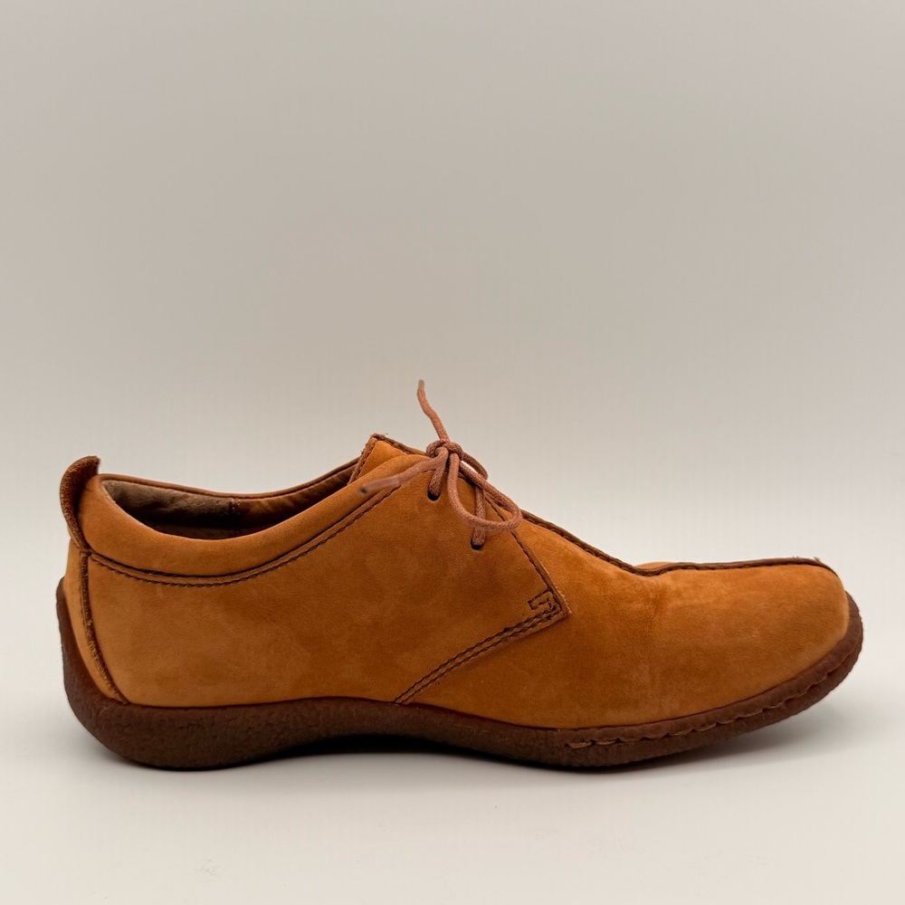 Born Sahara Tan Nubuck Leather Lace Up Driving Shoes Comfort  Women’s Size 8 - Picture 7 of 14